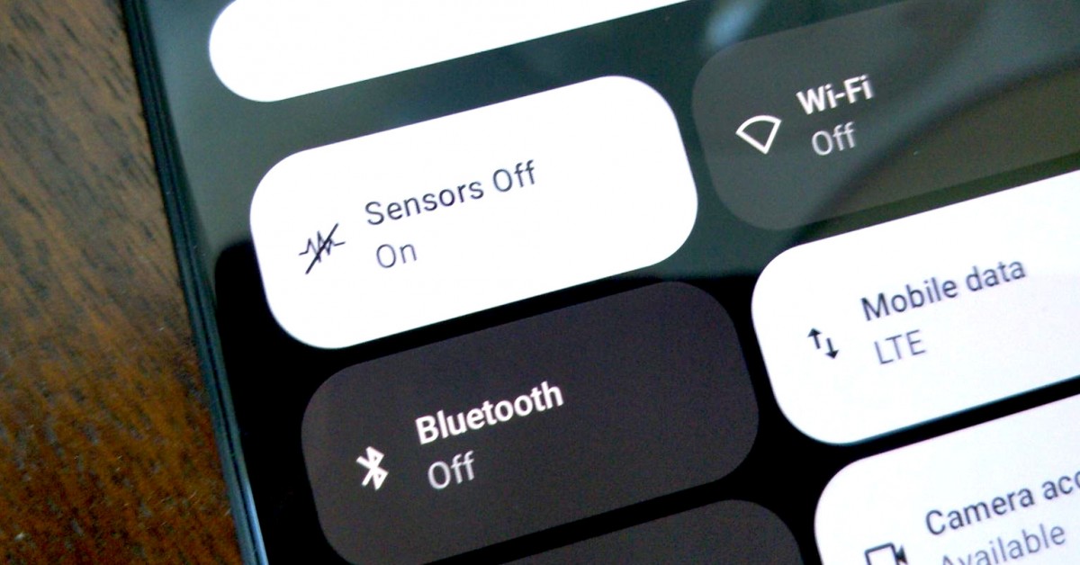 Sensors Off Quick Settings Tile on Android