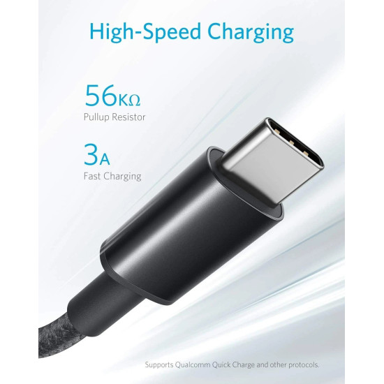Anker USB-A to USB-C Cable (6 ft, Braided)
