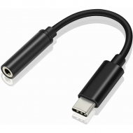 USB Type-C to 3.5mm Audio Jack Adapter - Black USB Type-C to 3.5mm Audio Jack Adapter - Black