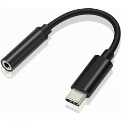 USB Type-C to 3.5mm Audio Jack Adapter - Black USB Type-C to 3.5mm Audio Jack Adapter - Black