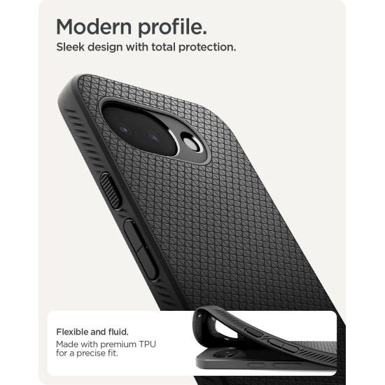 Spigen Liquid Air Case - Black (Pixel 10a)