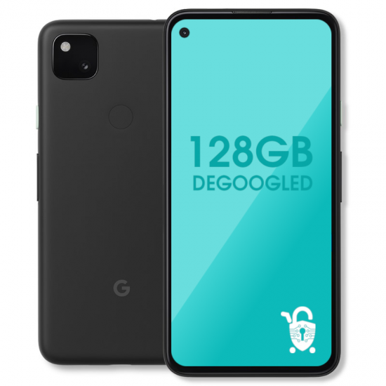 Degoogled Pixel 4a - 128GB Unlocked - Black Degoogled Pixel 4a - 128GB Unlocked - Black