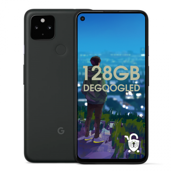 Degoogled Pixel 4a (5G) - 128GB Unlocked - Black