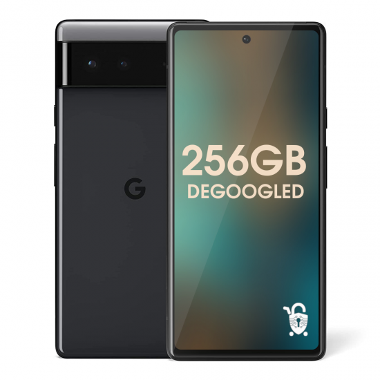 Degoogled Pixel 6 - 256GB Unlocked - Black Degoogled Pixel 6 - 256GB Unlocked - Black