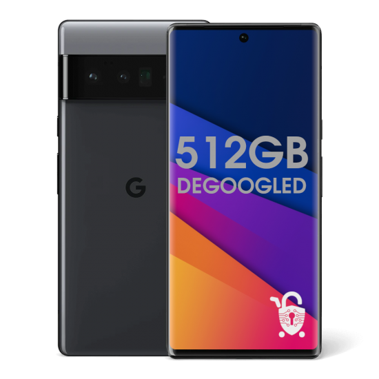 Degoogled Pixel 6 Pro - 512GB Unlocked - Black