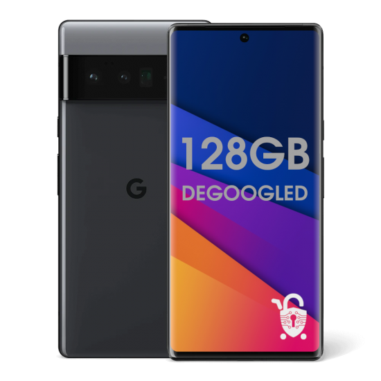 Degoogled Pixel 6 Pro - 128GB Unlocked - Black