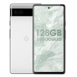 Degoogled Pixel 6a - 128GB Unlocked - White