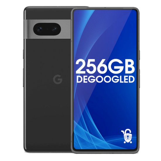 Degoogled Pixel 7 - 256GB Unlocked - Black