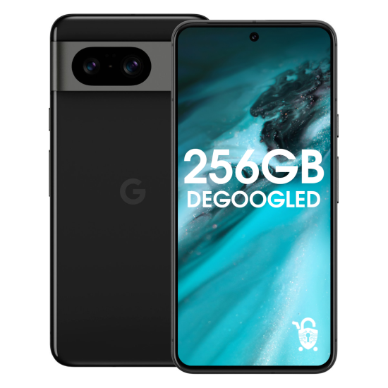 Degoogled Pixel 8 - 256GB Unlocked - Obsidian