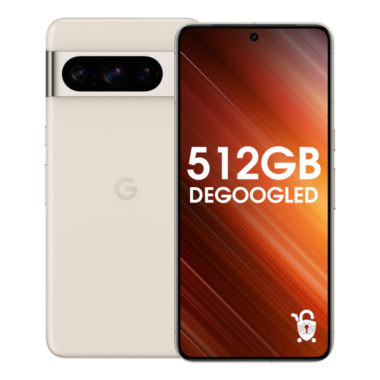 Degoogled Pixel 8 Pro - 512GB Unlocked - Porcelain