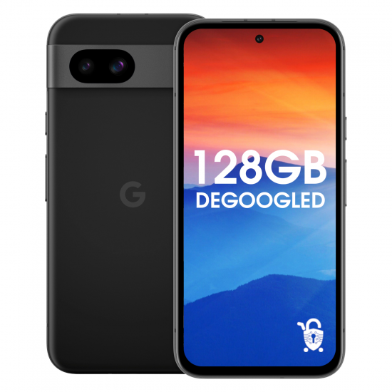 Degoogled Pixel 8a - 128GB Unlocked - Black