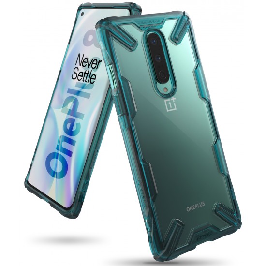 Ringke Fusion-X Case - Turquoise Green (OnePlus 8)
