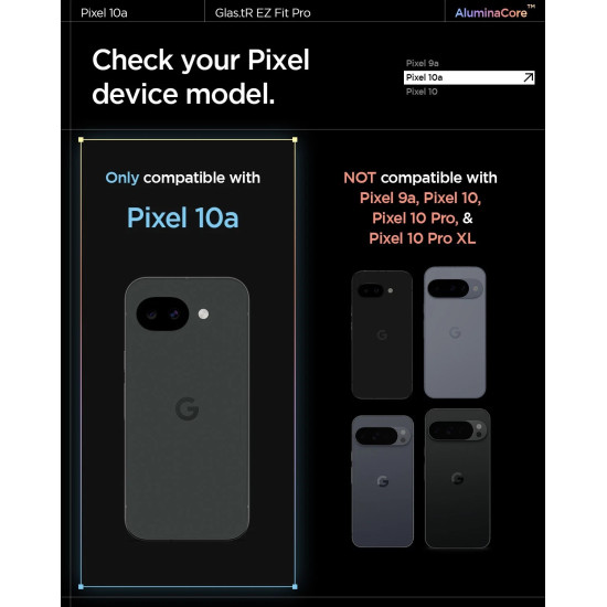 Spigen GLAStR EZ FIT Screen Protector (Pixel 10a)