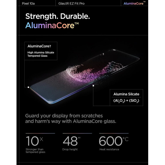 Spigen GLAStR EZ FIT Screen Protector (Pixel 10a)