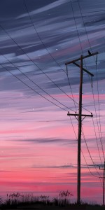 Power Line Sunset